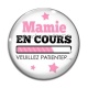 Cabochon Verre - mamie en cours