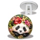 Trépied - Panda- Cabochon verre ou résine, miroirs, porte clés
