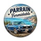 Cabochon Résine - Parrain formidable- Cabochon verre ou résine