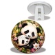 Trépied - Panda- Cabochon verre ou résine, magnet, porte clés
