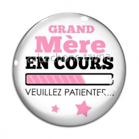 Cabochon Verre - grand mère en cours