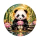 Panda- Cabochon verre ou résine