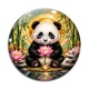 Cabochon Verre - Panda- Cabochon verre ou résine