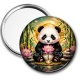 Miroir de poche - Panda- Cabochon verre ou résine