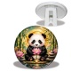Trépied - Panda- Cabochon verre ou résine