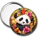 Miroir de poche - Panda- Cabochon verre ou résine