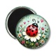 Magnet's - Coccinelle- Panda- Cabochon verre ou résine, miroirs, porte clés