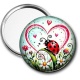 Miroir de poche - Coccinelle- Panda- Cabochon verre ou résine, miroirs