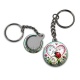 Porte clés - Coccinelle- Panda- Cabochon verre ou résine, miroirs