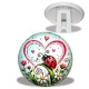 Trépied - Coccinelle- Panda- Cabochon verre ou résine, miroirs