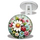 Trépied - Coccinelle- Cabochon verre ou résine, miroirs, porte clés