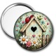 Miroir de poche - Coccinelle- Cabochon verre ou résine, miroirs, porte clés
