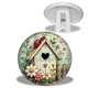 Trépied - Coccinelle- Cabochon verre ou résine, miroirs, porte clés