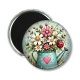 Magnet's - Coccinelle fleurs- Cabochon verre ou résine
