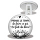 Trépied - prends le temps de faire ce qui te fait du bien, Cabochon verre ou résine