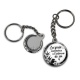 Porte clés - la paix commence à l'intérieur de soi- Cabochon verre ou résine