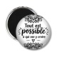 Magnet's - tout est possible à qui ose y croire- Cabochon verre ou résine