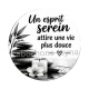 un esprit serein attire une vie plus douce- cabochon verre ou résine, miroirs, magnet