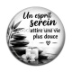Cabochon Résine - un esprit serein attire une vie plus douce- Cabochon verre ou résine