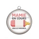 Pendentif Cabochon Argent - mamie en cours