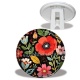 Trépied - Fleurs- Cabochon verre ou résine