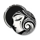 Magnet's - femme noir et blanc- verre ou résine, miroirs
