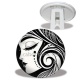 Trépied - femme noir et blanc- verre ou résine, miroirs