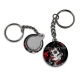 Porte clés - cabochon femme gothique- résine ou verre