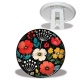 Trépied - fleurs- cabochon verre ou résine, miroirs, porte clés