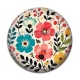 Cabochon Résine - fleurs- cabochon verre ou résine, miroirs, porte clés