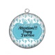 Pendentif Cabochon Argent - attention papy j'arrive