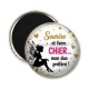 Magnet's - sourire et faire chier mon duo préféré- cabochon verre ou résine, miroirs, porte clés