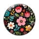 Cabochon Verre -  fleurs- cabochon verre ou résine, pendentif résine