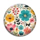 Cabochon Verre - fleurs- cabochon verre ou résine
