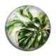 Cabochon Résine - feuille exotique- cabochon verre ou résine, pendentif