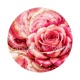 Fleur rose- cabochon verre ou résine