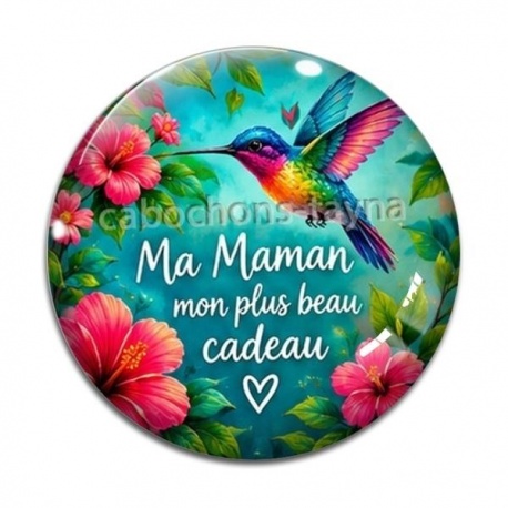 Cabochon Verre - ma maman mon plus beau cadeau