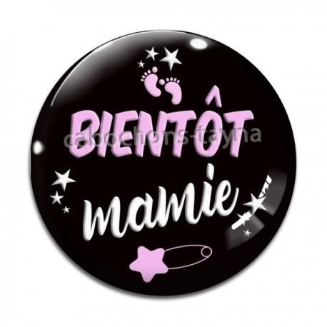 Cabochon Verre - bientôt mamie