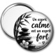 Miroir de poche - Citation- un esprit calme est un esprit fort