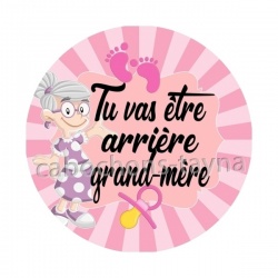 tu vas être arrière grand mère