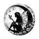 Fée lune- Cabochon verre ou résine