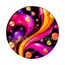 Pois- Cabochon verre ou résine
