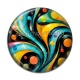 Cabochon Résine - Pois- Cabochon verre ou résine