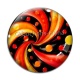 Cabochon Verre - Pois spirale- Cabochon verre ou résine