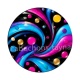 Pois spirale- Cabochon verre ou résine