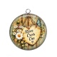 Pendentif Cabochon Argent - rêve crois ose