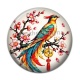 Cabochon Résine - oiseaux porte bonheur