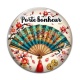 Cabochon Verre - porte bonheur slogan