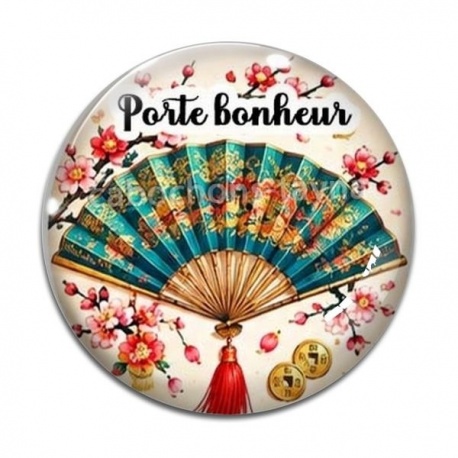 Cabochon Verre - porte bonheur slogan