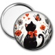 Miroir de poche - chat noir 